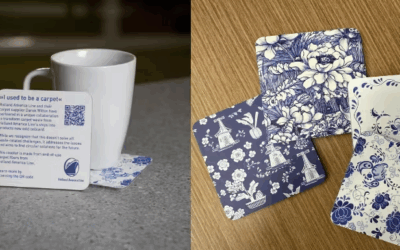 Holland America Line da nueva vida a sus alfombras convirtiéndolas en portavasos de recuerdo