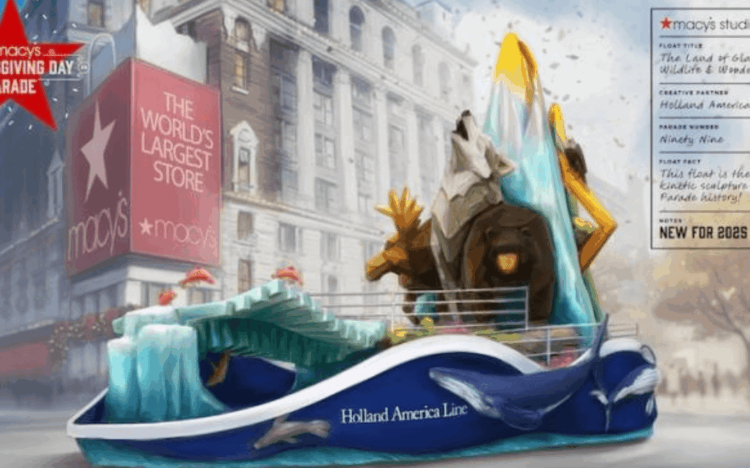 Holland America «Navegará» el Desfile de Macy’s con la Estrella Jewel